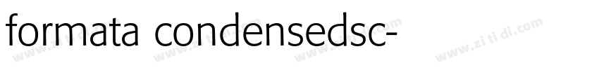 formata condensedsc字体转换